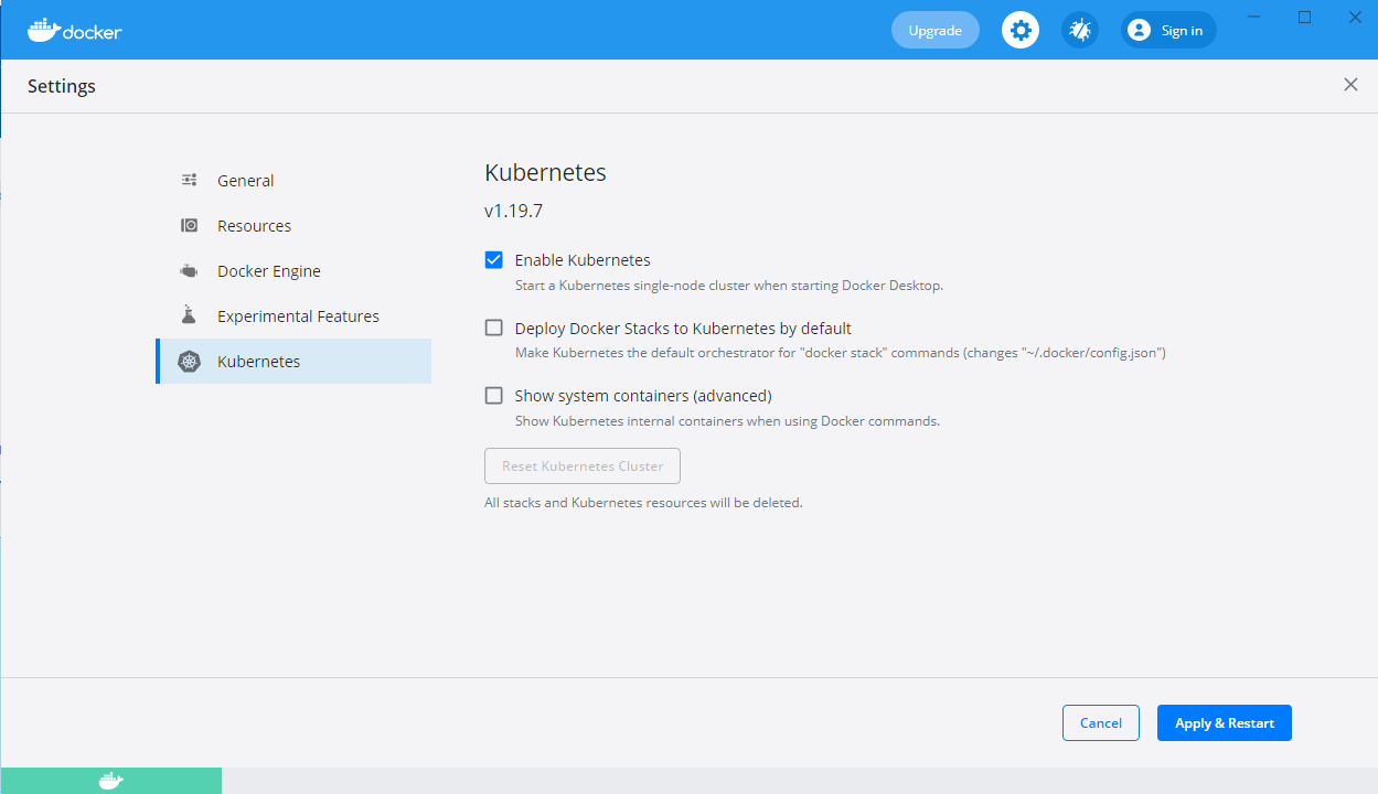 Docker Kubernetes